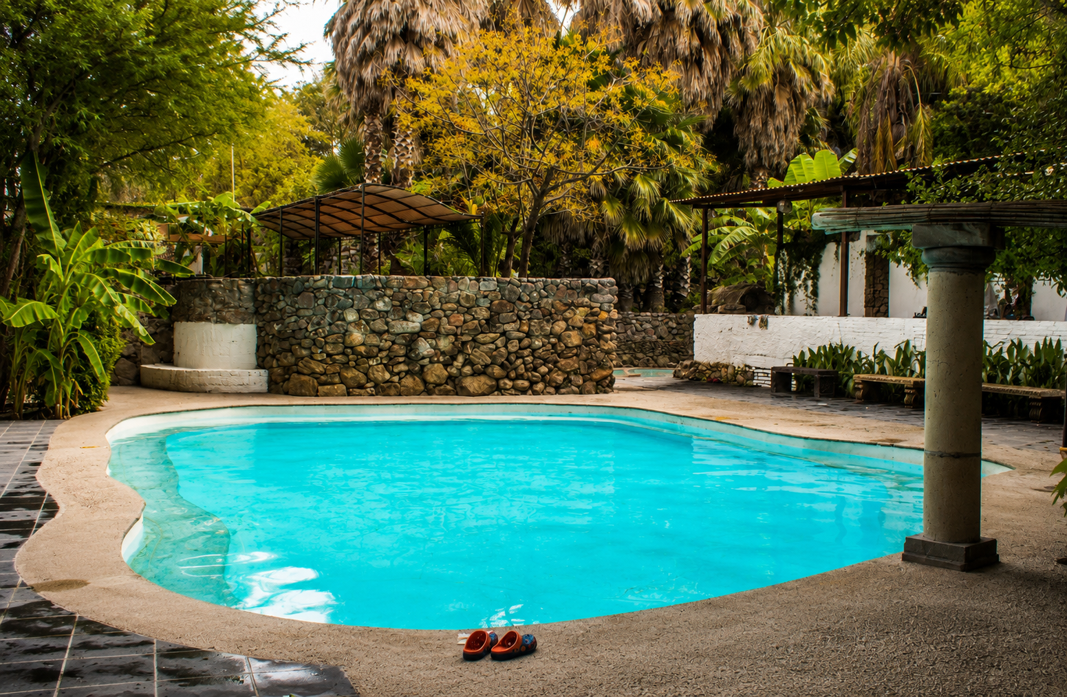 Thermal pools at La Gruta Spa